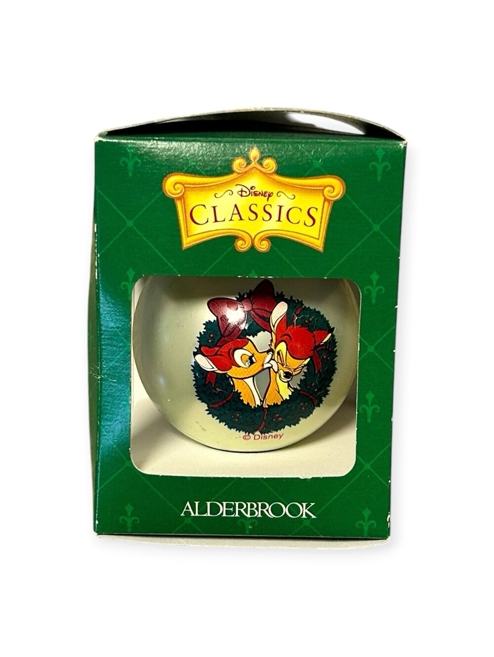 Disney Classics Bambi Holiday Christmas Ornament in Box - some scratches